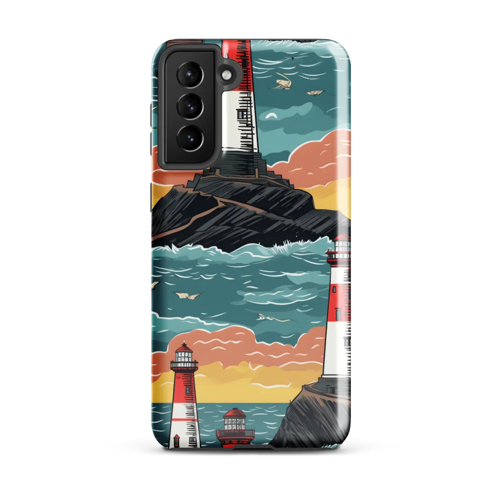 Lighthouses in a Whimsical Ocean