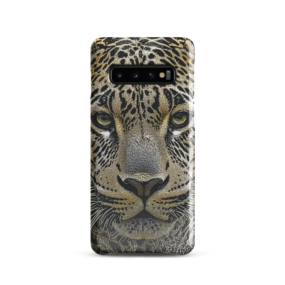 The Majestic Gaze: Portrait of a Leopard | Phone Case |  S10 | Snap Case | Glossy
