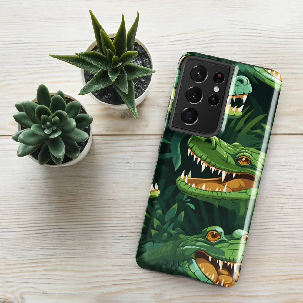 Fierce Crocodilian Medley | Phone Case |  S21 Ultra | Tough Case | Glossy