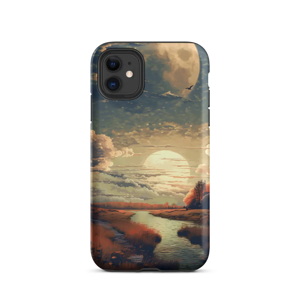 Whispers of Dusk: A Tranquil River Landscape