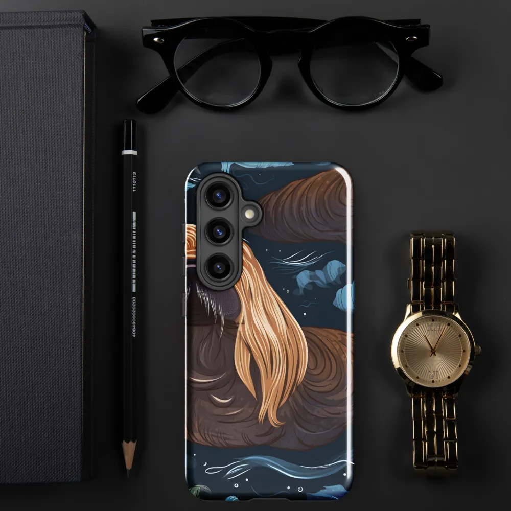 Whimsical Walruses in Deep Blue