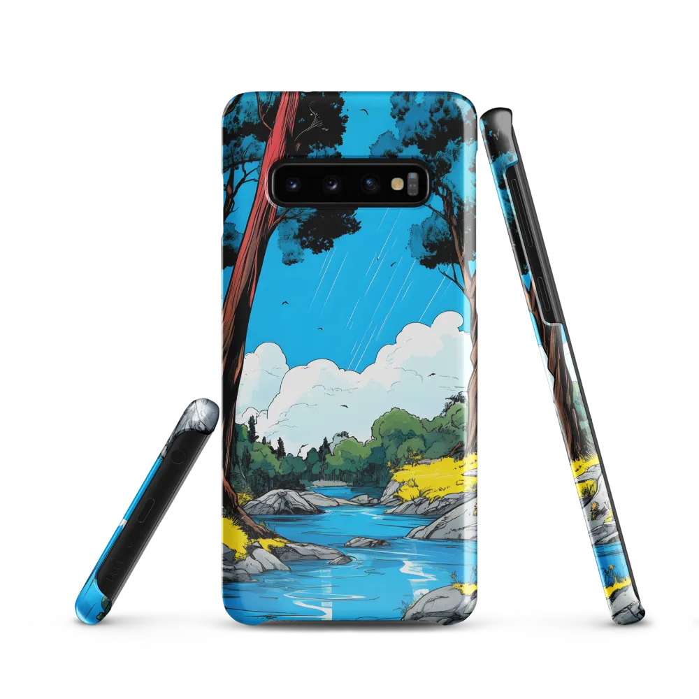 Tranquil River in a Comic Landscape