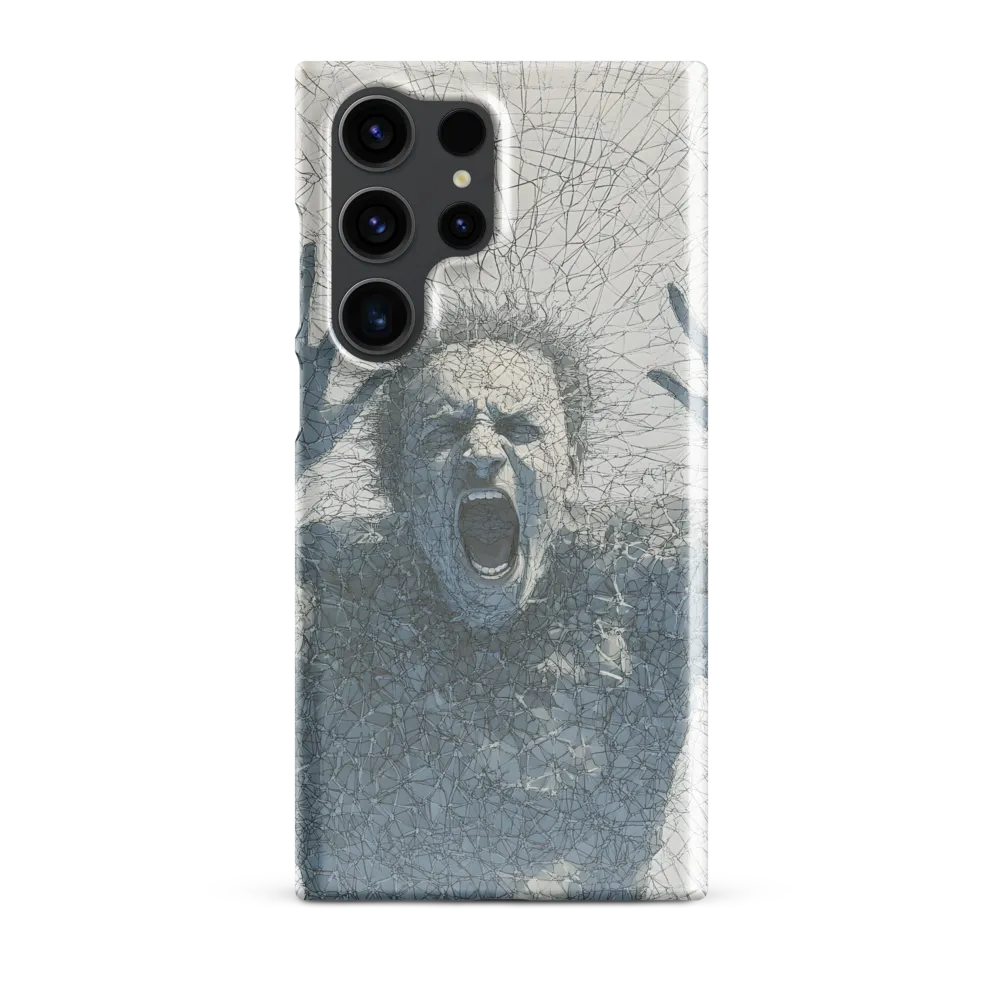 Breaking Free: An Expression of Anguish | Phone Case |  S23 Ultra | Snap Case | Glossy
