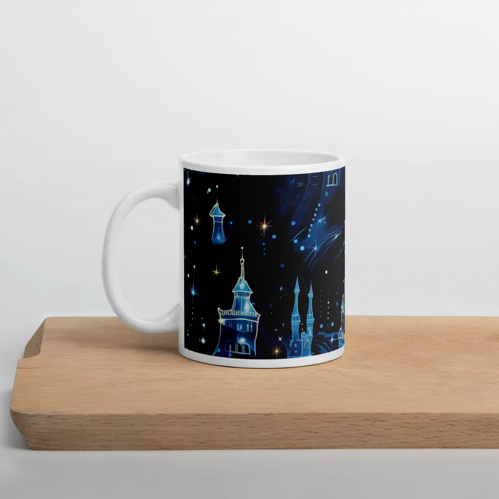 Dreamy Castles in a Starry Sky | Mug with White inside | 11 oz