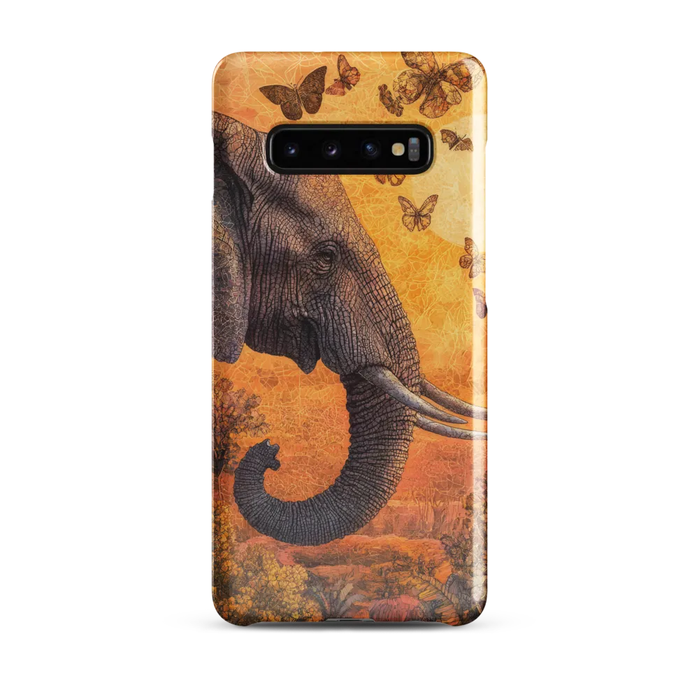 Whispers of the Wild: The Serene Elephant | Phone Case |  S10 Plus | Snap Case | Glossy