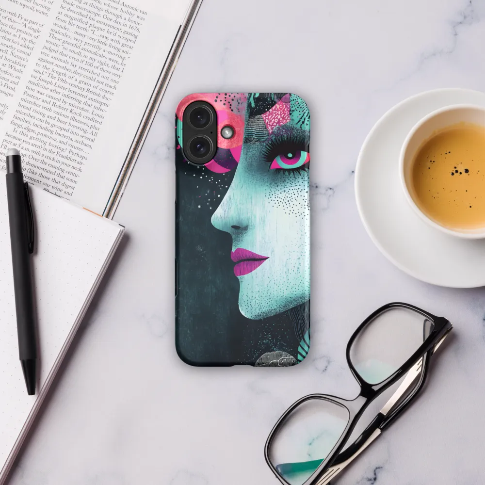 Mystical Beauty in Blue and Pink | Phone Case |  16 Plus | Snap Case | Matte