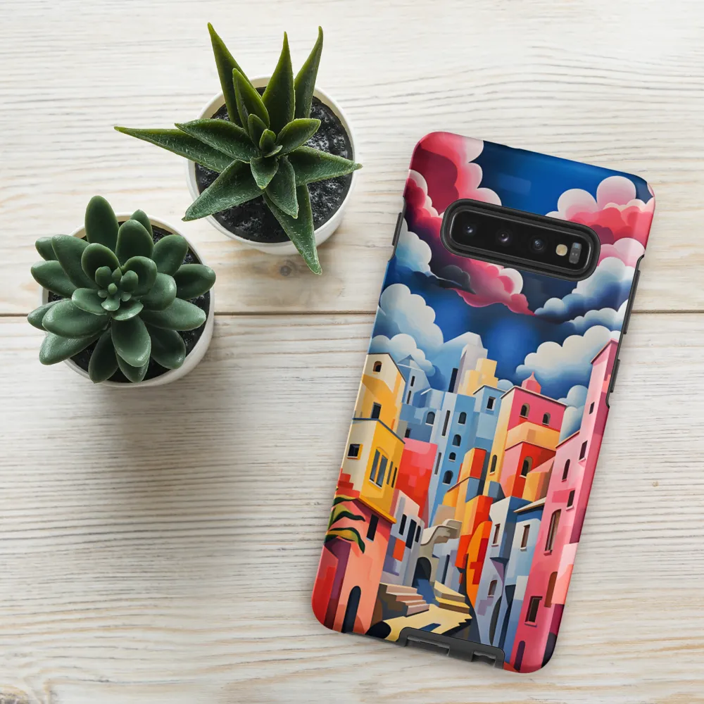 Whimsical Cityscape | Phone Case |  S10 Plus | Tough Case | Matte