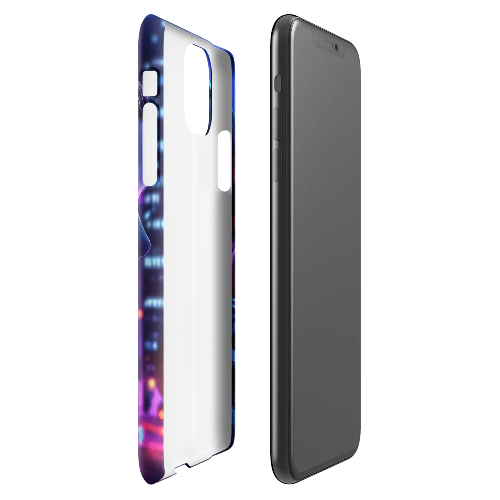 Neon Dreams: A Cyborg's Mystique | Phone Case |  11 Pro Max | Snap Case | Glossy