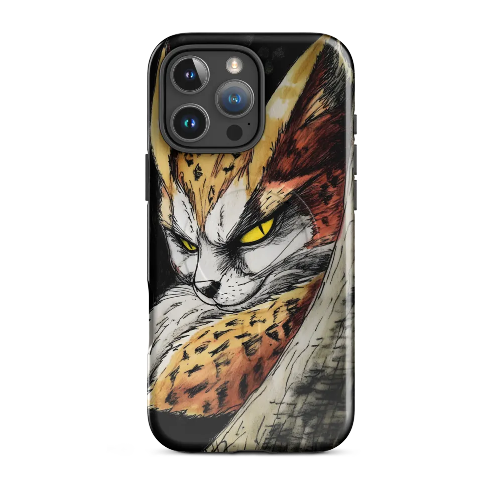 Fierce Gaze of the Wild Cat