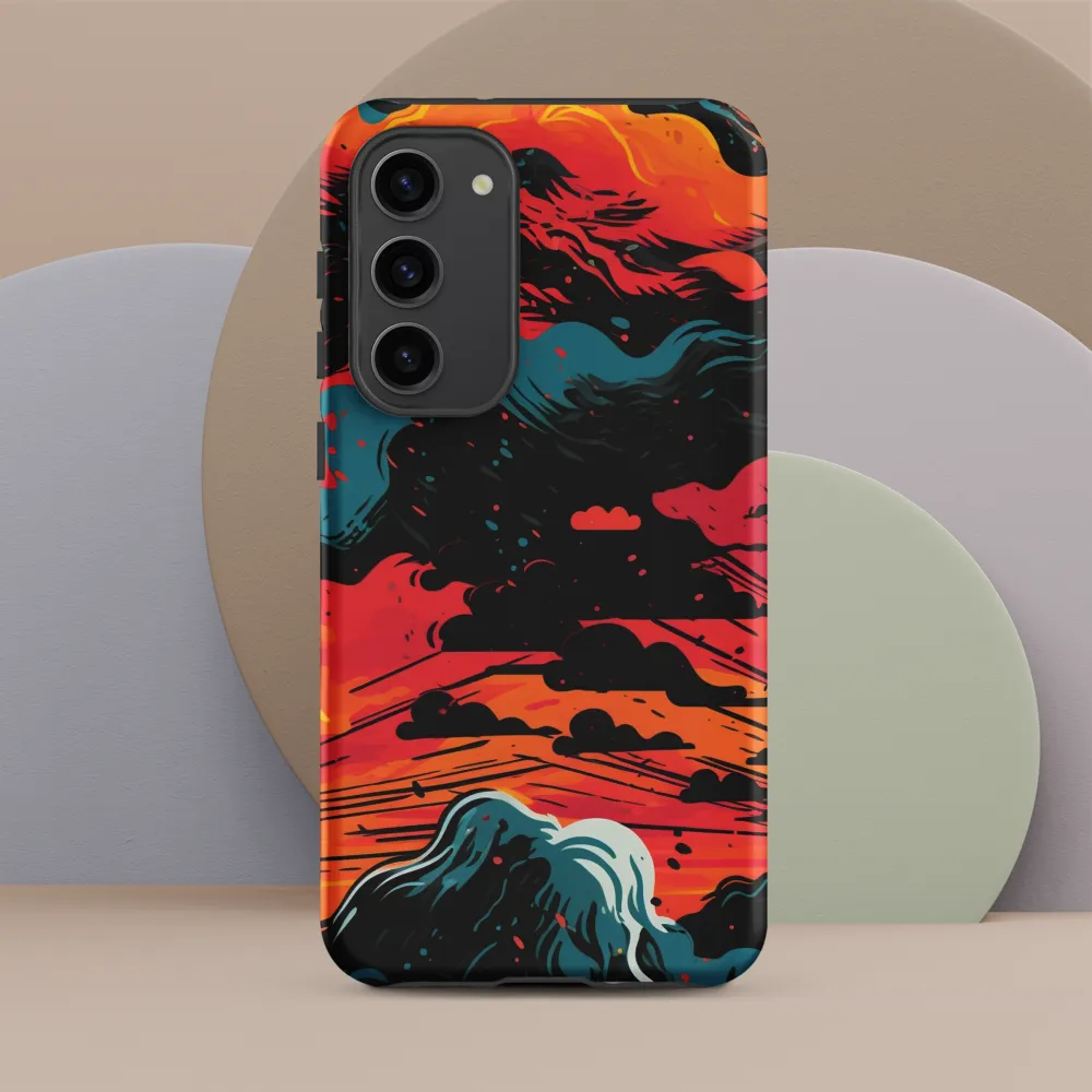 Ethereal Twilight: A Dramatic Landscape in Motion