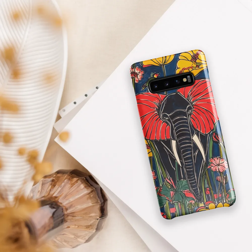 Elephant in Bloom | Phone Case |  S10 Plus | Snap Case | Glossy