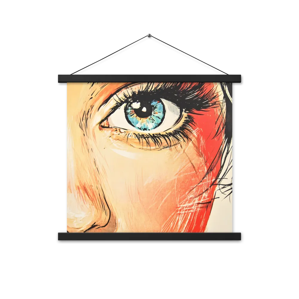 Gaze of Emotion | Poster With Black Wood Hanger | 18″×18″