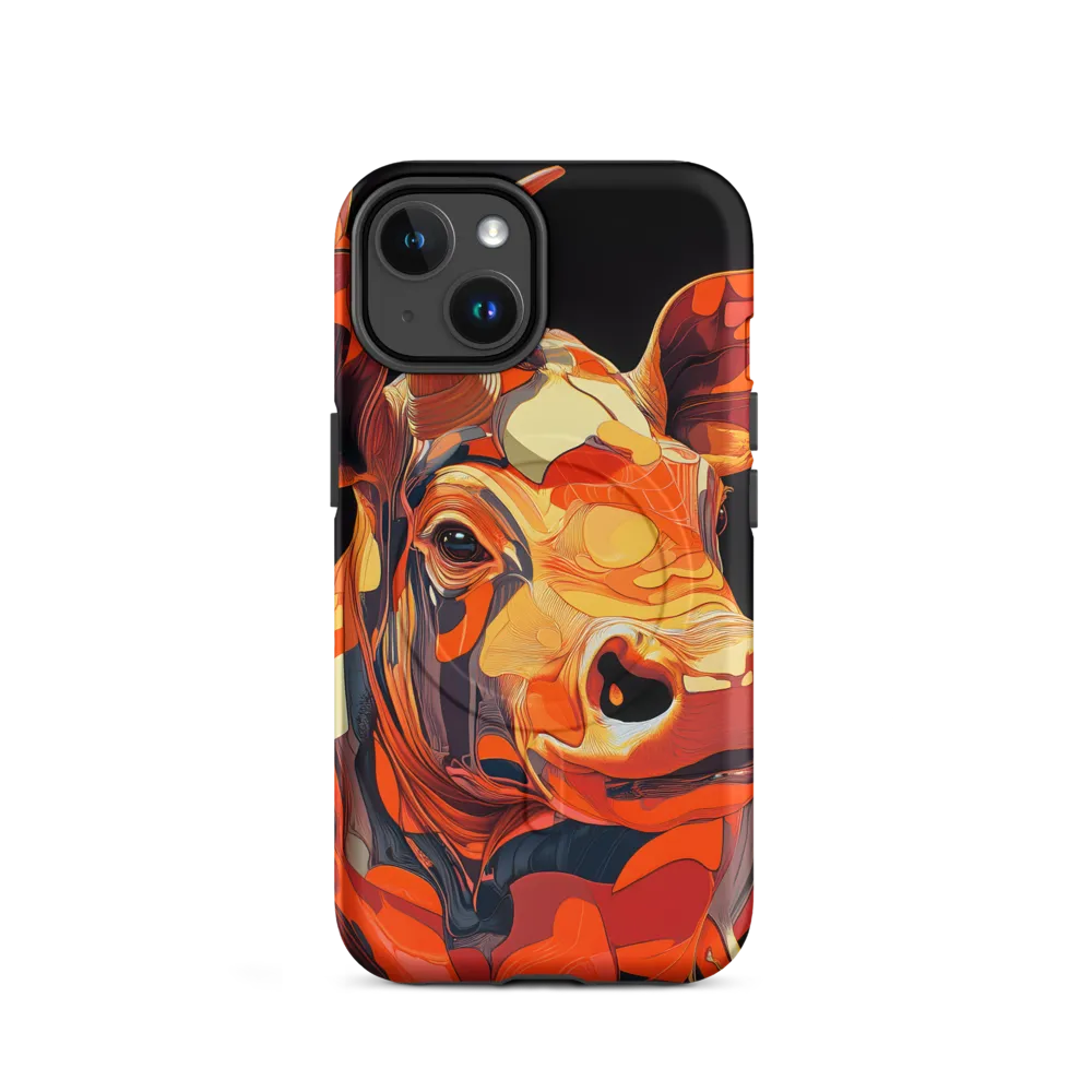 Modern Serenade: The Vibrant Cow