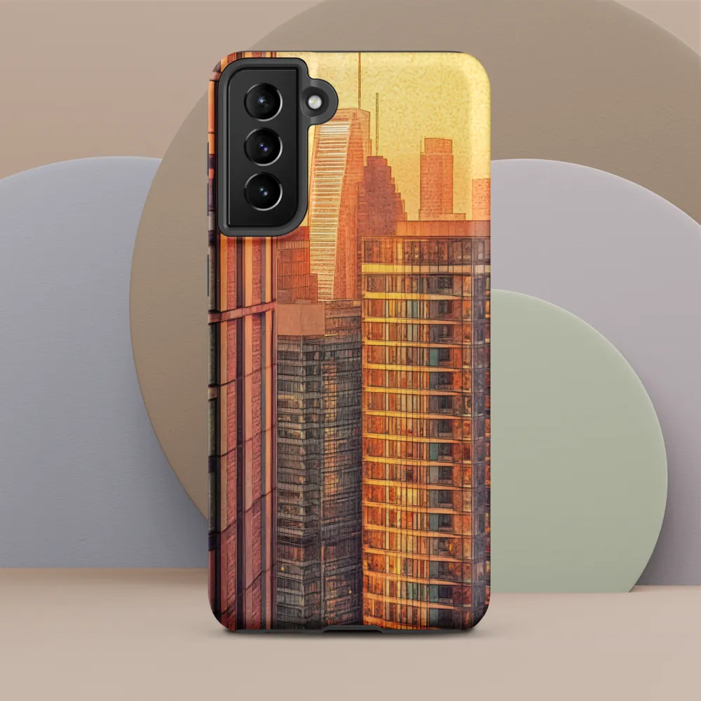 Urban Serenity at Sunset