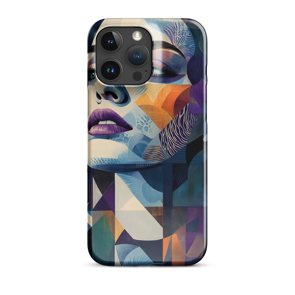 Fragmented Mystery: A Modern Portrait | Phone Case |  16 Pro Max | Snap Case | Glossy