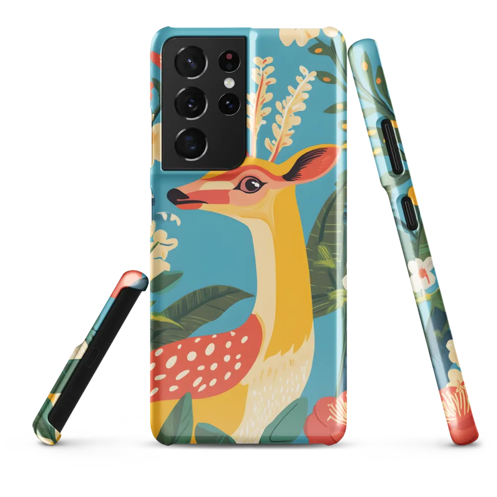 Serene Majesty: A Vibrant Deer Amidst Flora