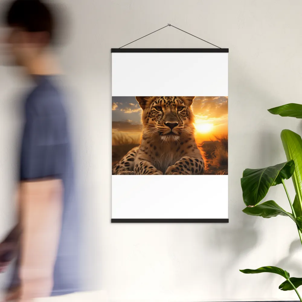 Regal Presence: The Leopard at Sunset