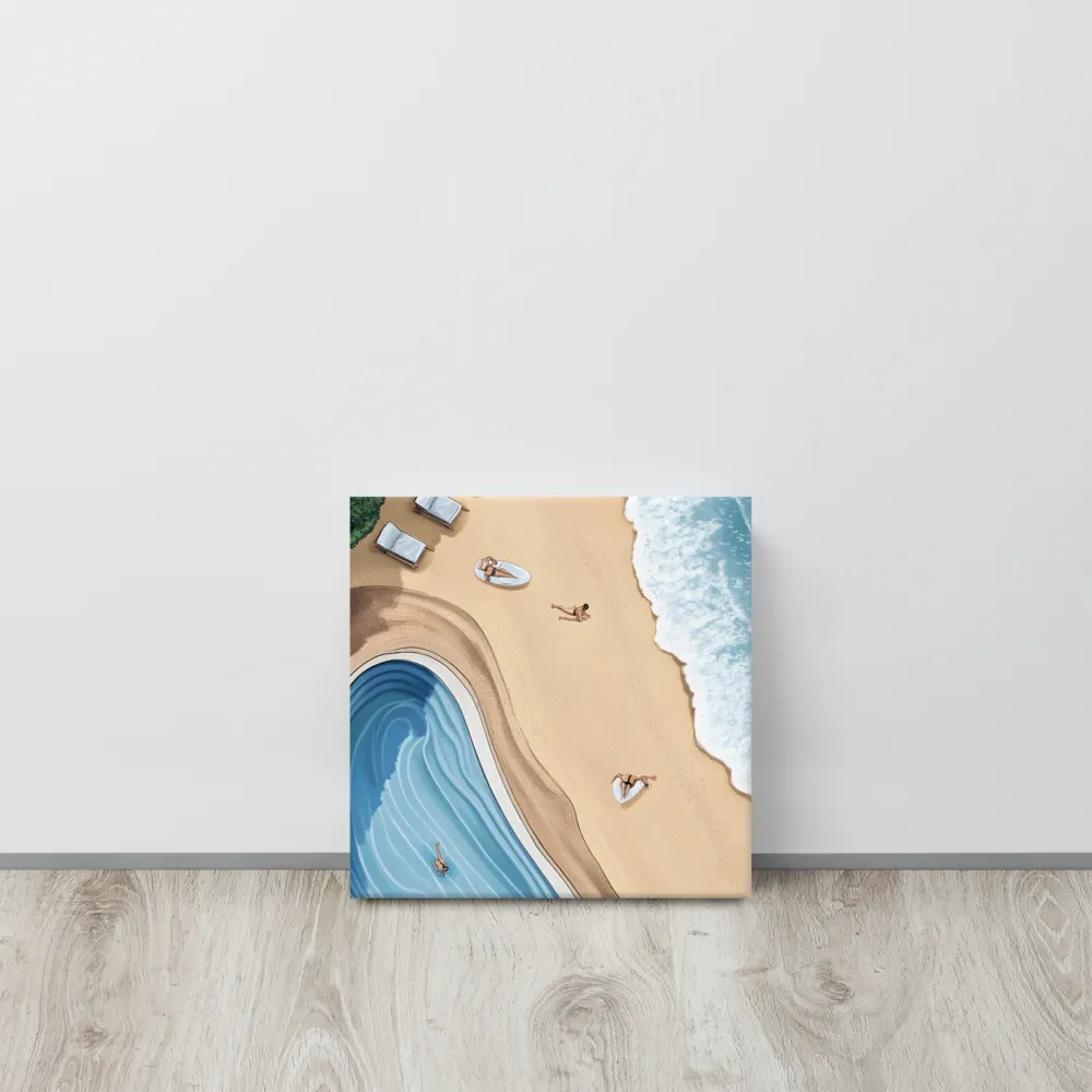 Serenity by the Shore | Canvas | 12″×12″