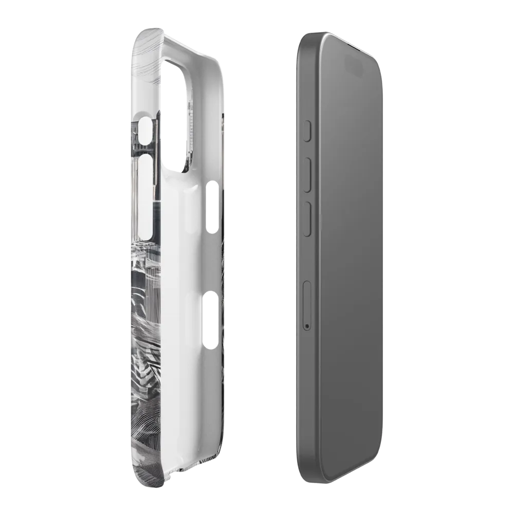 Urban Rhythm in Black and White | Phone Case |  16 Pro | Snap Case | Matte