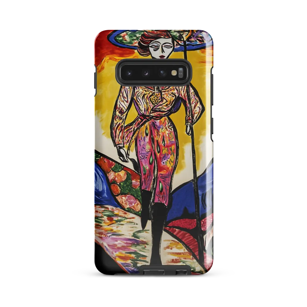 Walking Through Vibrant Landscapes | Phone Case |  S10 Plus | Tough Case | Glossy