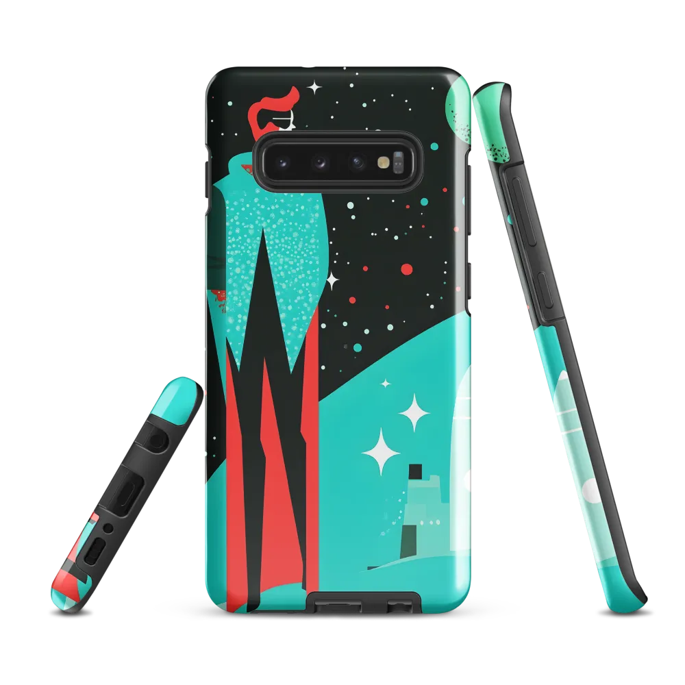 A Cosmic Explorer | Phone Case |  S10 Plus | Tough Case | Glossy