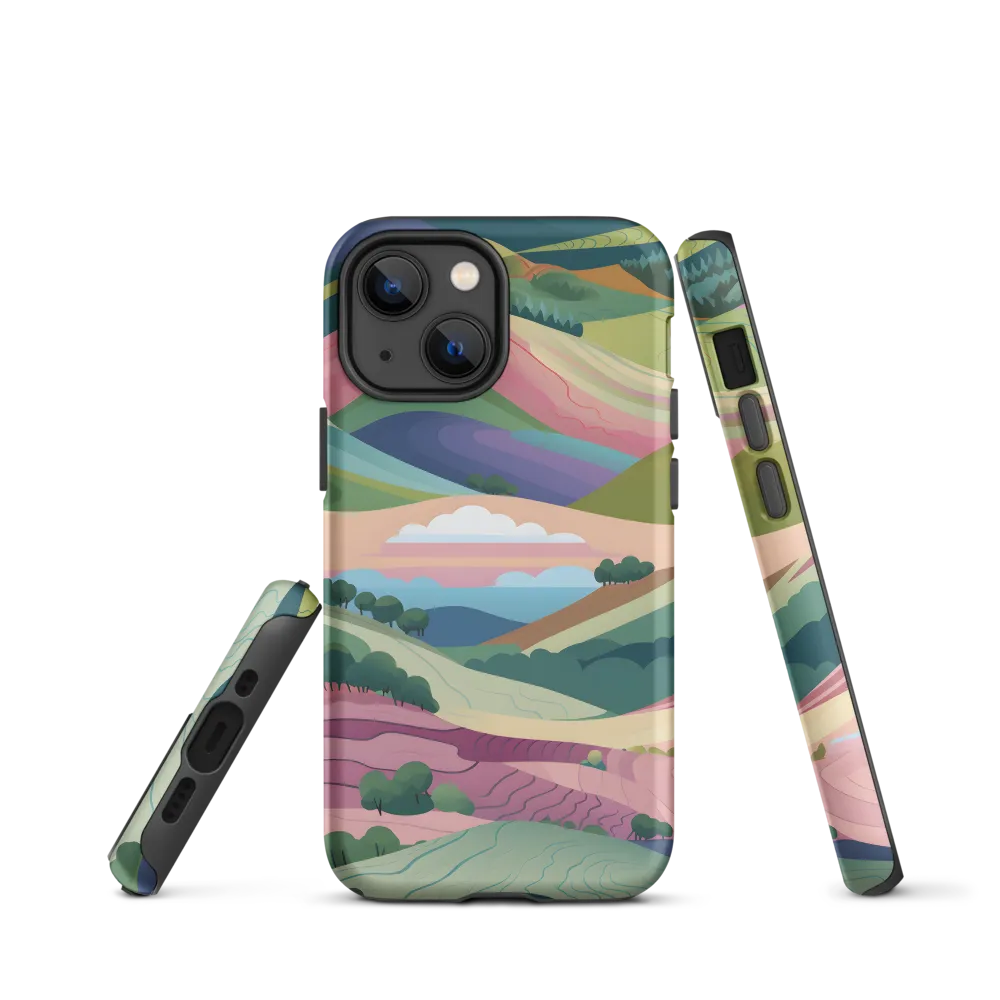 Harmonious Hills | Phone Case |  13 mini | Tough Case | Matte