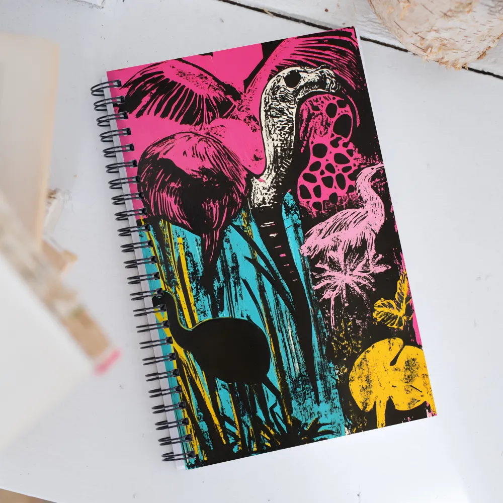 Vibrant Encounters: A Celebration of Wildlife | Spiral Notebook