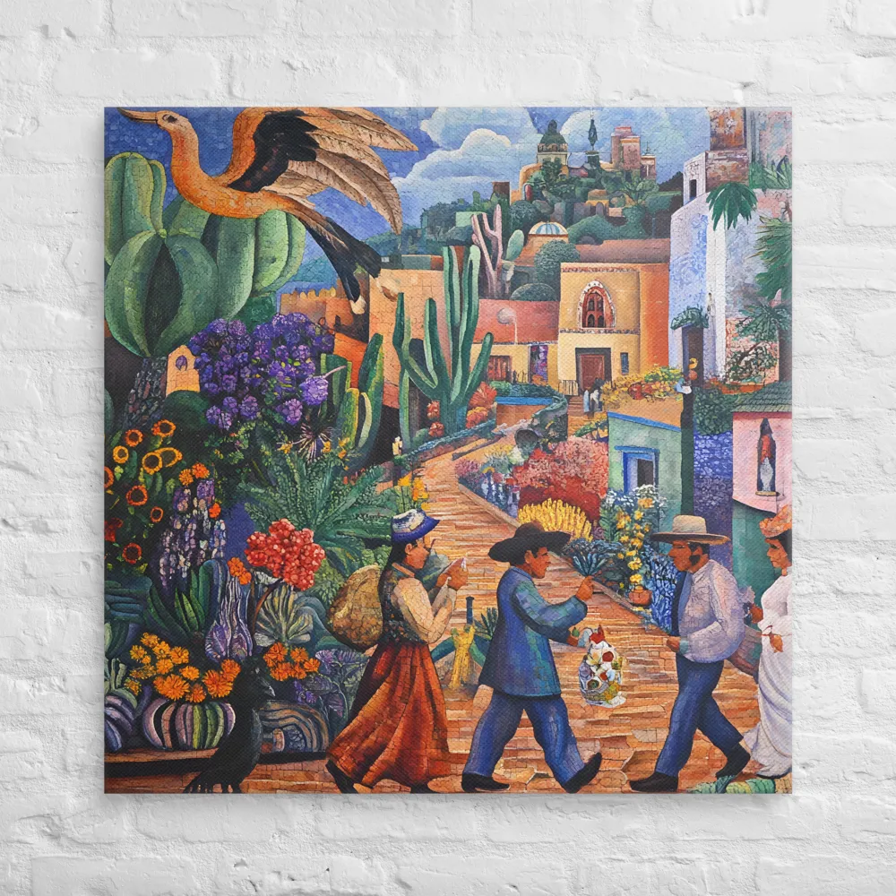 A Mosaic Journey Through Colorful Landscapes