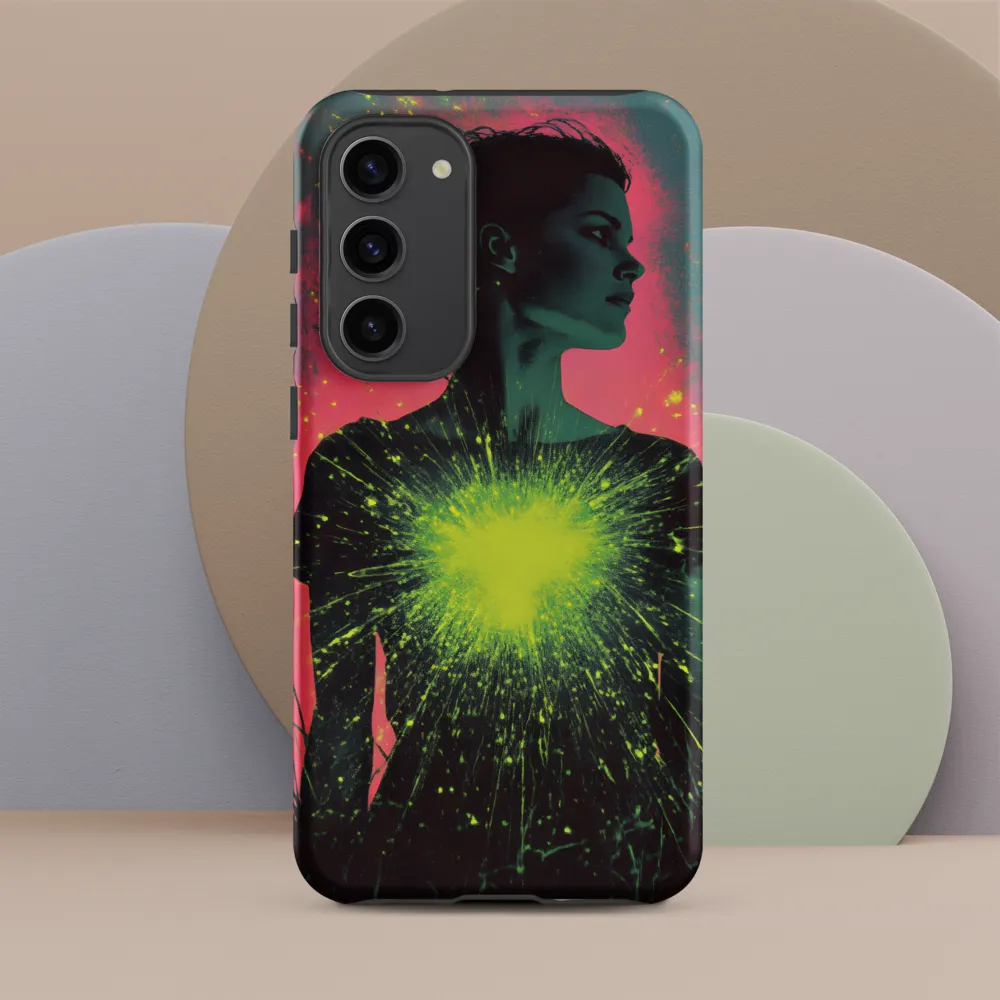 Cosmic Heart: A Surreal Portrait of Strength