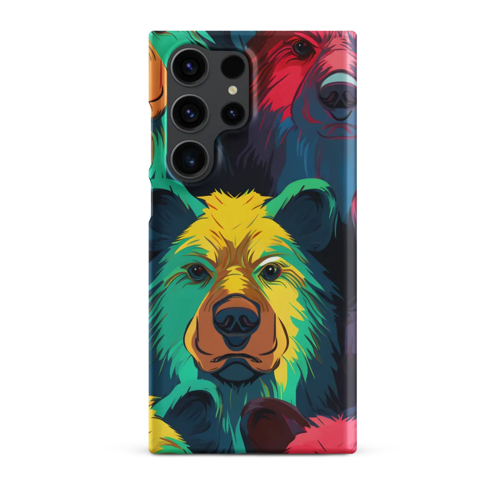 The Colorful Essence of Bears | Phone Case |  S23 Ultra | Snap Case | Matte