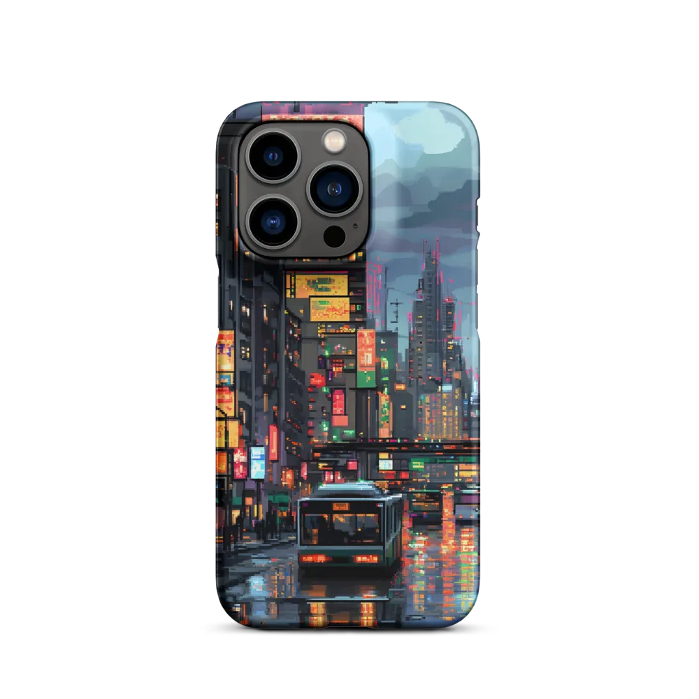 Neon Dreams: A Pixelated Urban Night