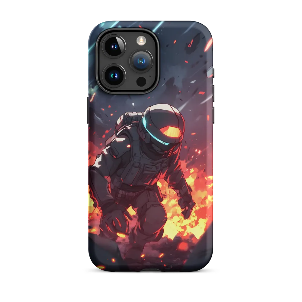 Astronaut Amidst Chaos