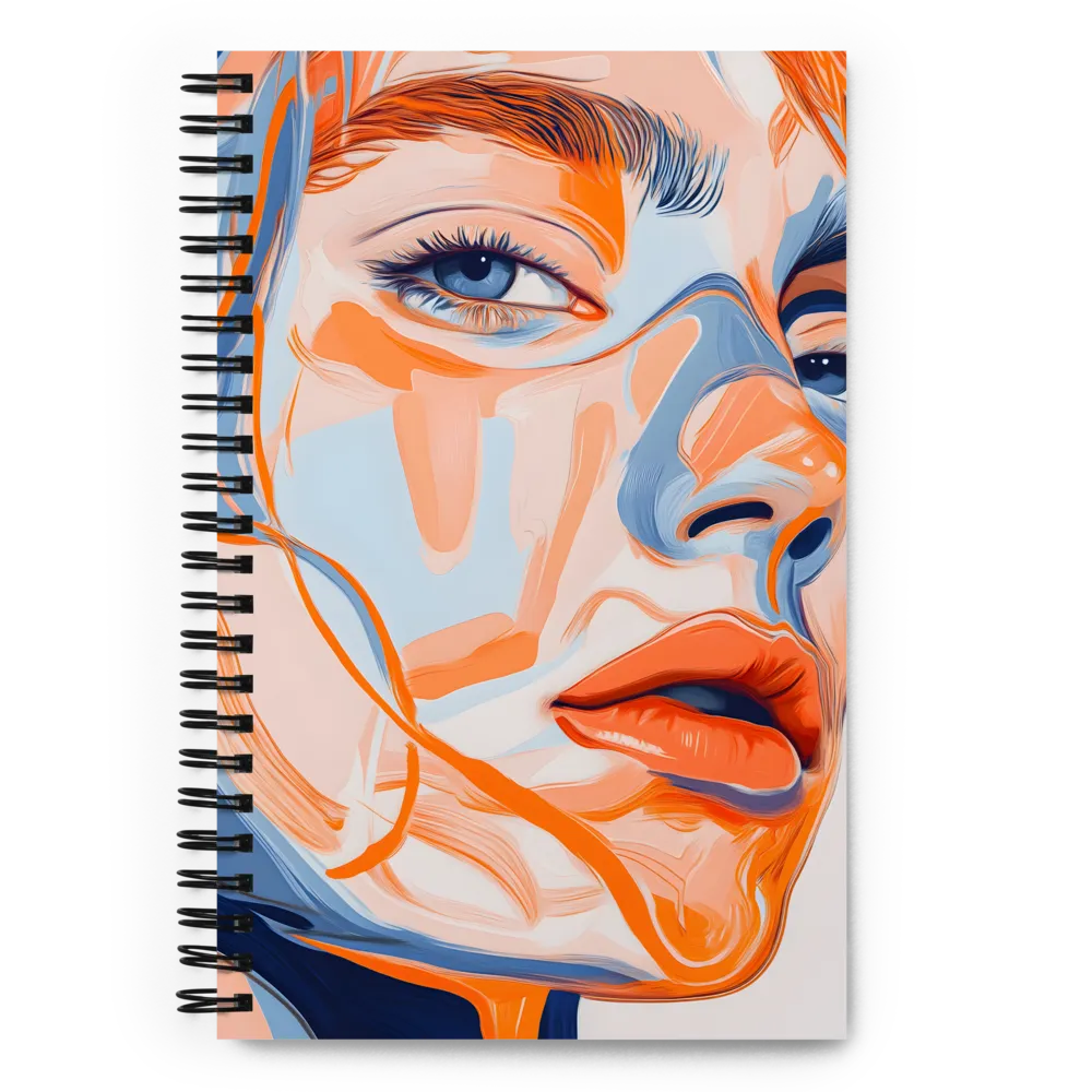 Echoes of Color: A Contemporary Portrait | Spiral Notebook