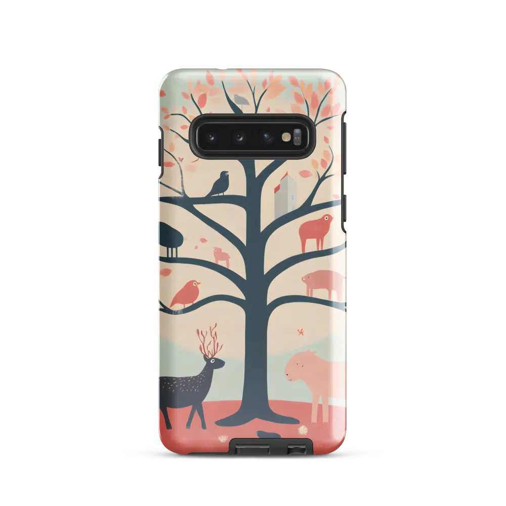 Whimsical Tree with Playful Creatures