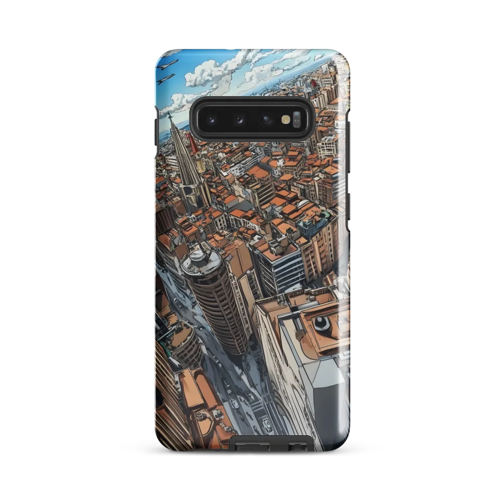 Aerial Symphony of Urban Life | Phone Case |  S10 Plus | Tough Case | Glossy