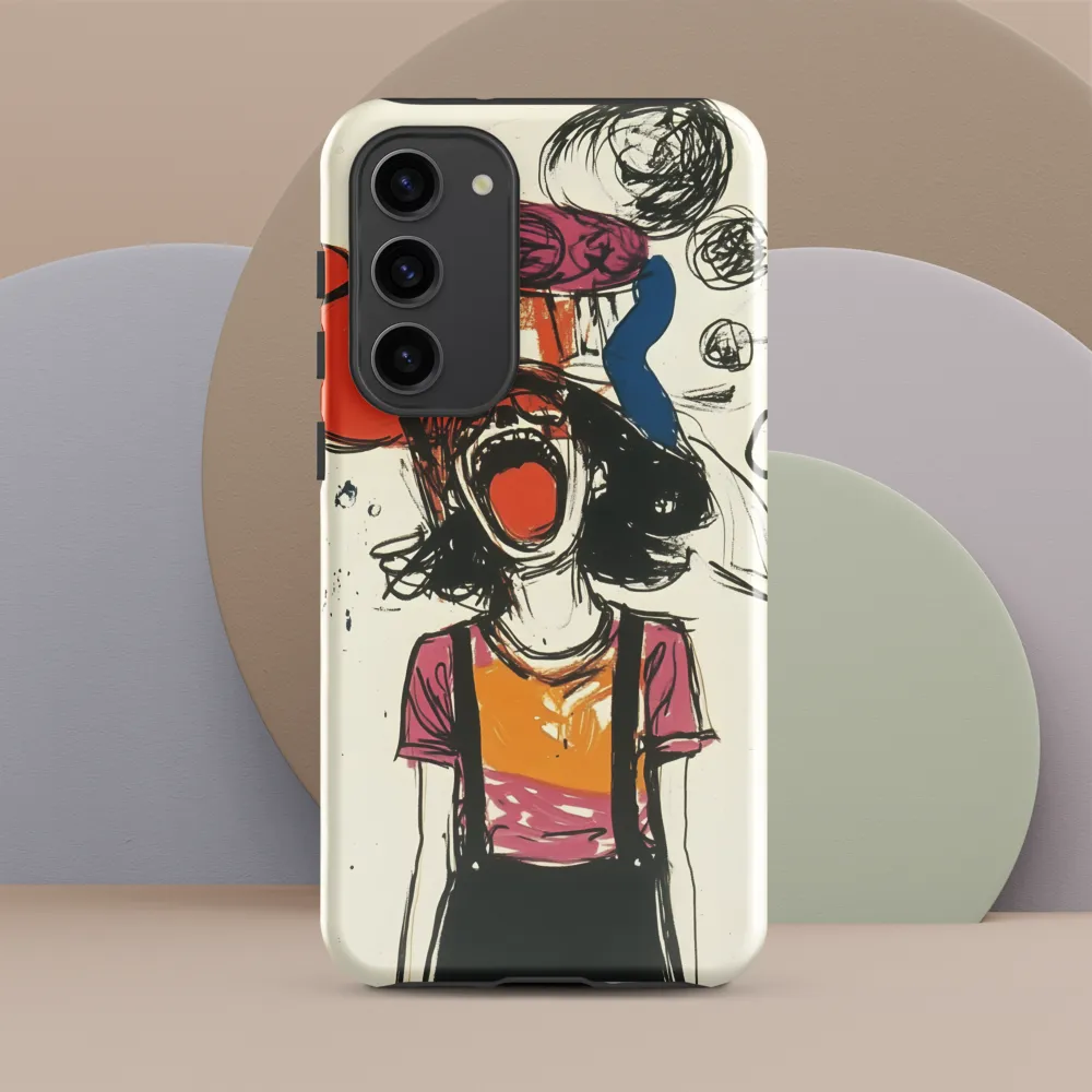 Echoes of Anguish | Phone Case |  S23 Plus | Tough Case | Glossy