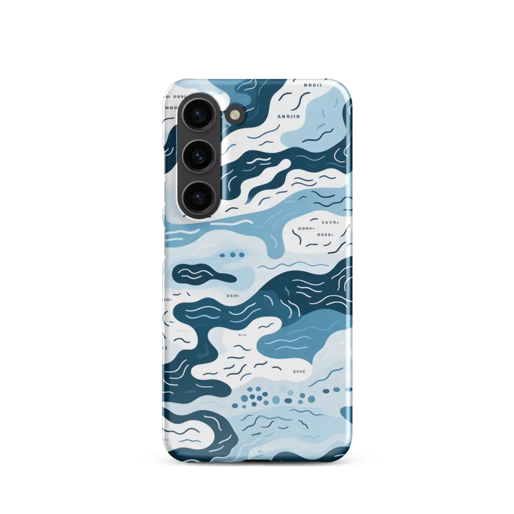 Flowing Waters: An Abstract Journey | Phone Case |  S23 | Snap Case | Glossy