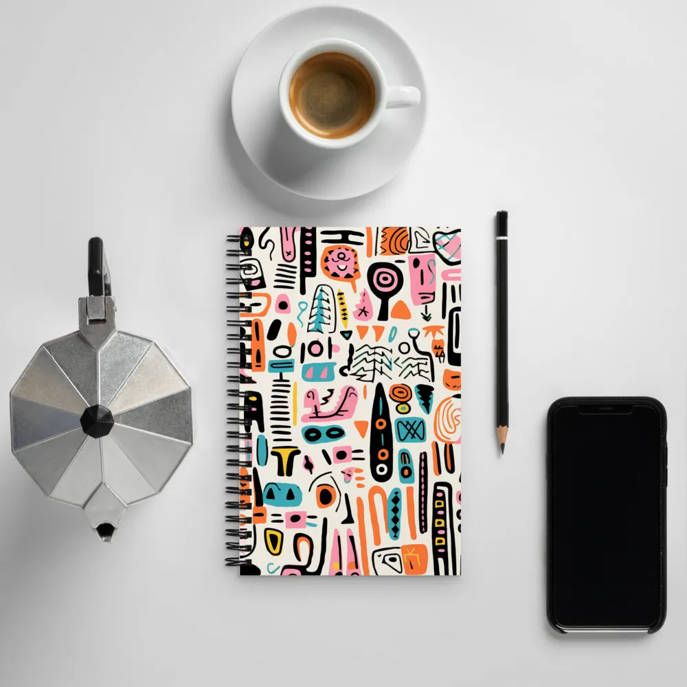 Kaleidoscope of Shapes | Spiral Notebook