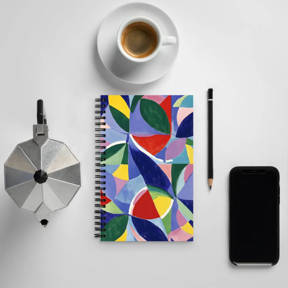 Rhythms of Color and Form | Spiral Notebook