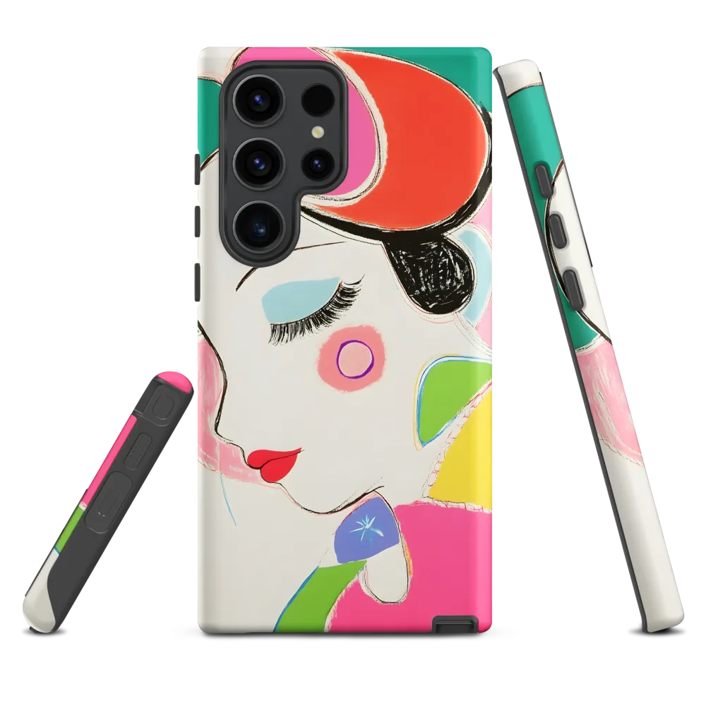 Whimsical Portrait in Colorful Abstraction