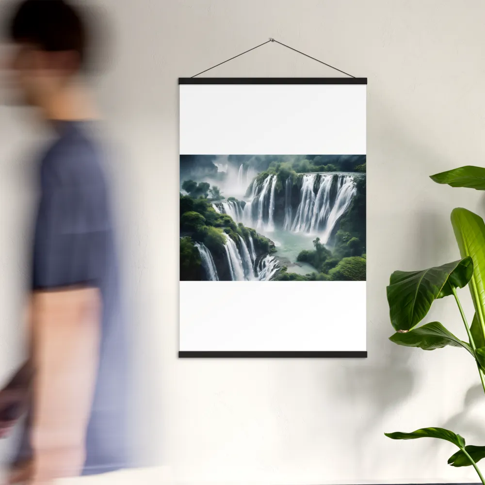 Whispers of the Cascades | Poster With Black Wood Hanger | 24″×36″