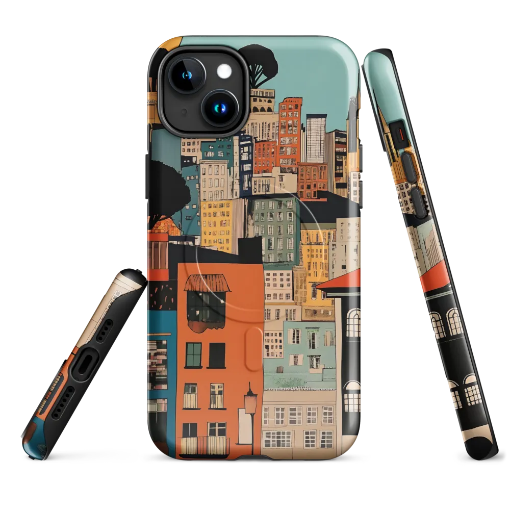 Urban Fusion: A Colorful Cityscape