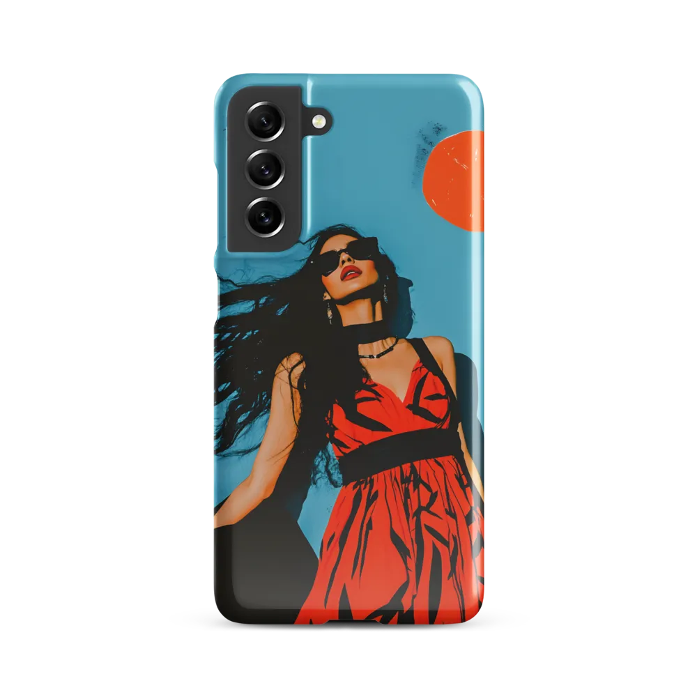 Turquoise Sun — Woman in Red Dress