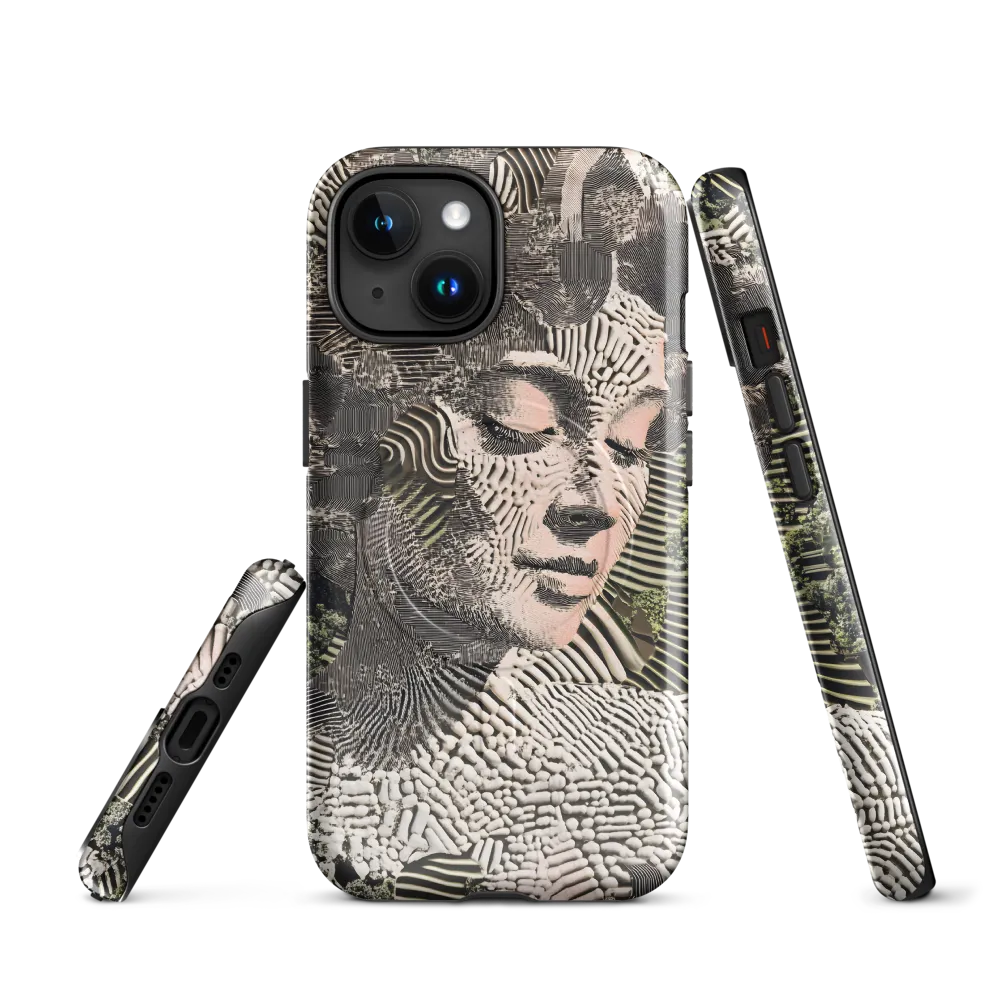 Ethereal Blend of Nature and Humanity | Phone Case |  15 | MagSafe® Tough Case | Glossy