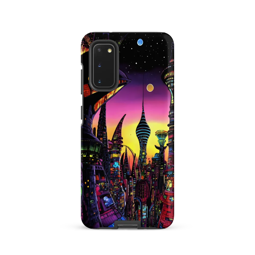 Futuristic Cityscape at Dusk | Phone Case |  S20 | Tough Case | Matte