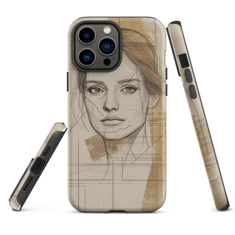 Geometric Elegance: A Modern Portrait
