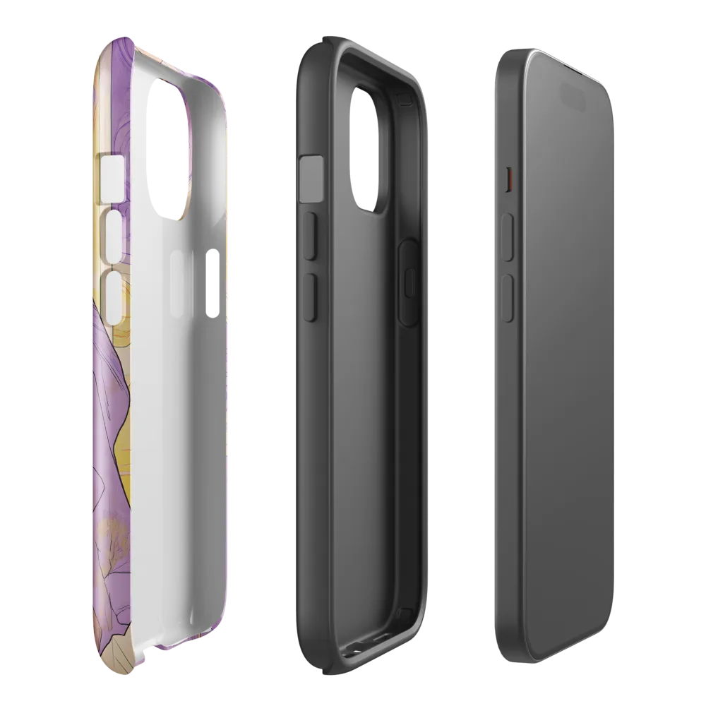 Elegance in Floral Harmony | Phone Case |  15 | Tough Case | Glossy