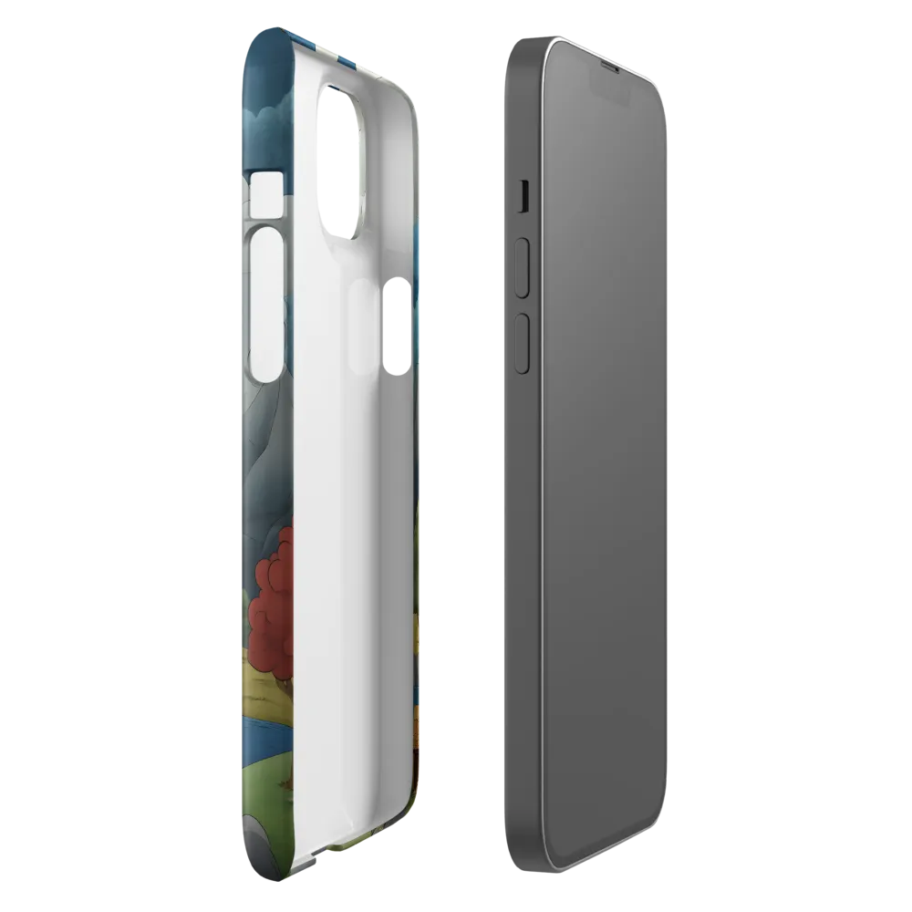 Whimsical Serenity: A Tranquil Landscape | Phone Case |  14 Plus | Snap Case | Glossy