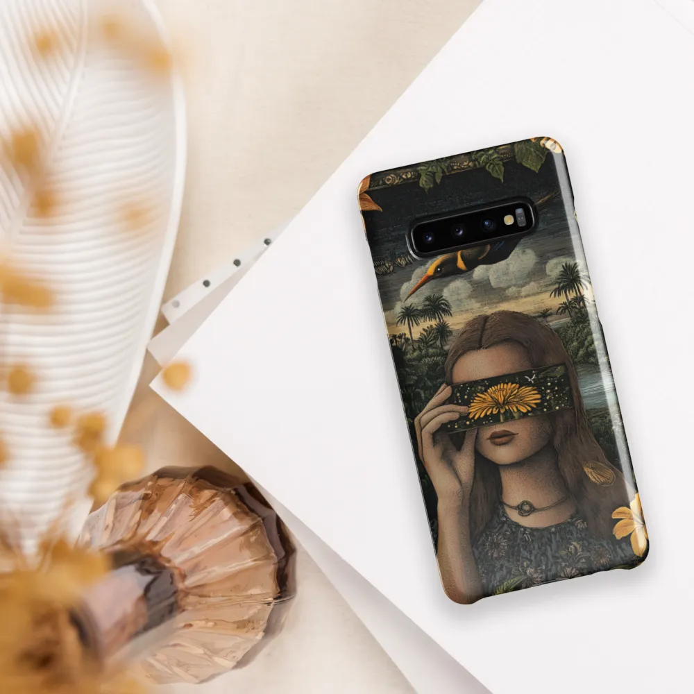 Veil of Nature: A Surreal Embrace | Phone Case |  S10 Plus | Snap Case | Glossy