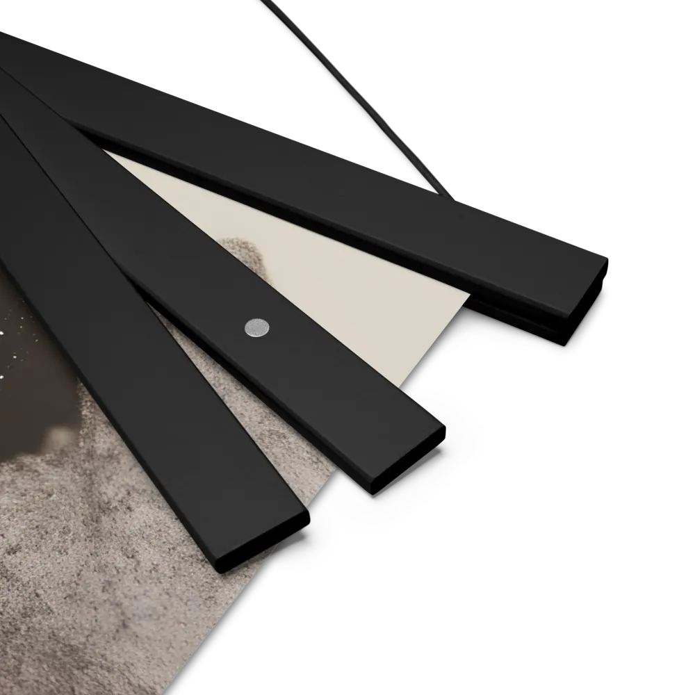 Celestial Elegance | Poster With Black Wood Hanger | 18″×18″